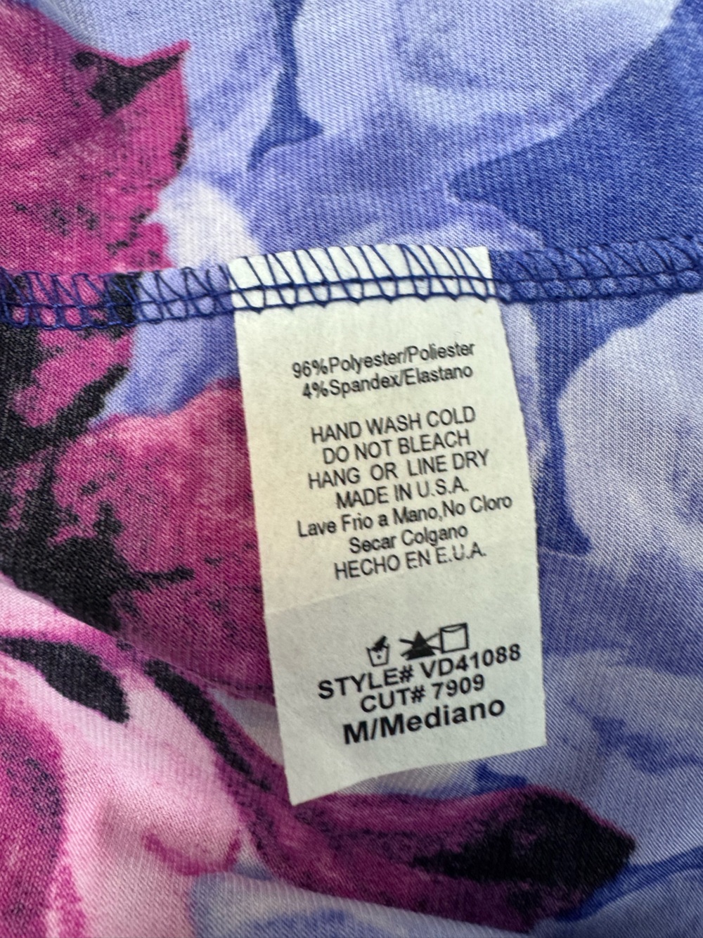 Vanilla Bay floral maxi dress short sleeve M - Picture 5 of 8
